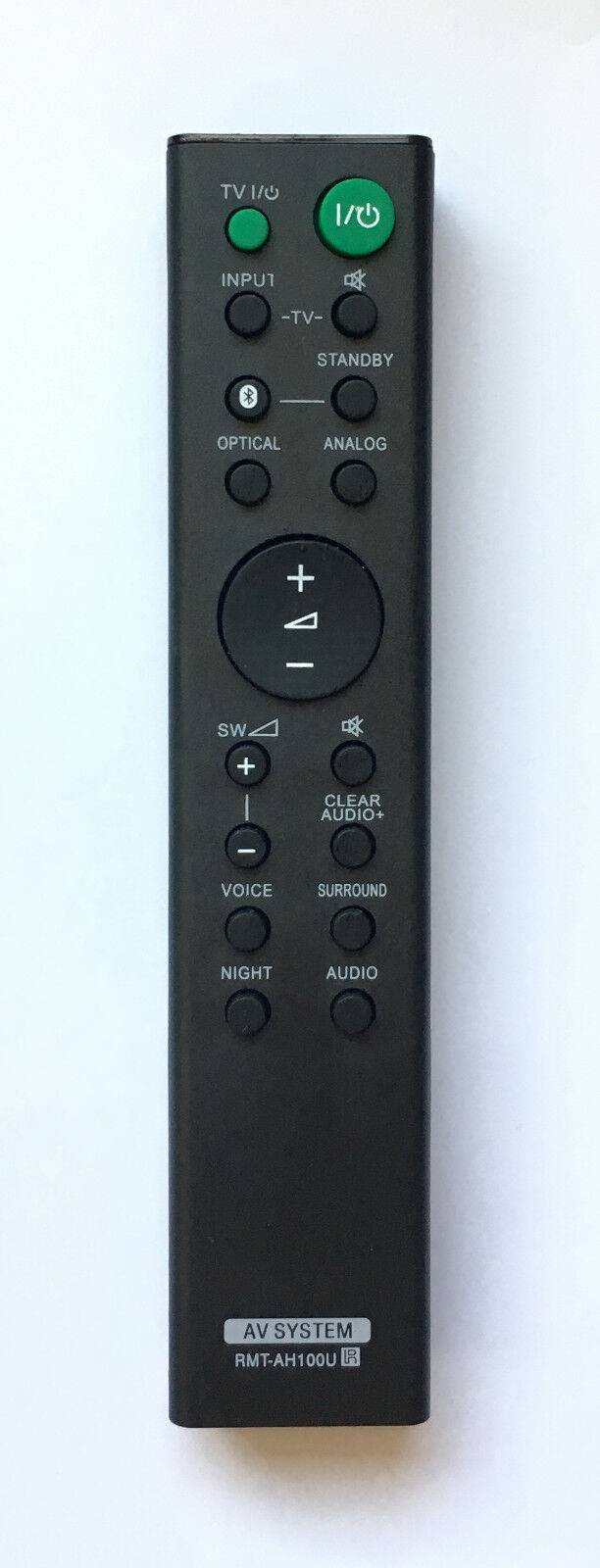 Sony Replacement Remote RMT-AH100U for HT-CT780
