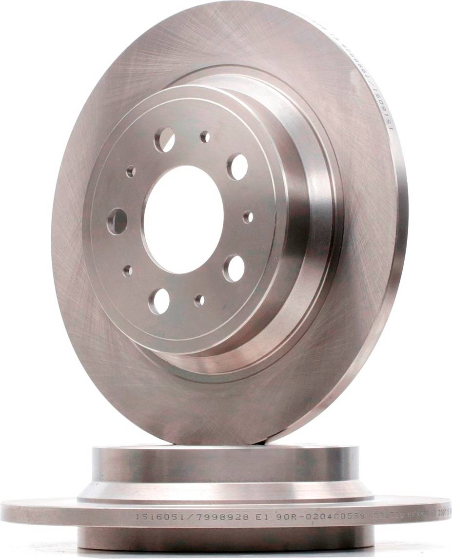 Ridex Brake Disc Rear Axle Uncoated Untreated