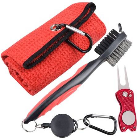 Golf Towel Microfiber Waffle Pattern Tool Kit