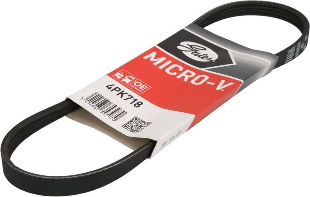 Gates Micro-V Multi-Ribbed Belt 4PK718