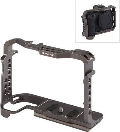 Canon eos r6 Puluz Video Camera Cage Stabilizer Grip Case for Canon EOS R5/R5C/R6/R6 II