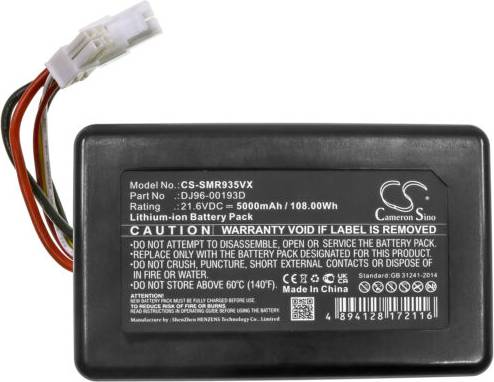 Samsung vacuum Cameron Sino 5000mAh Battery for Samsung Powerbot R9250 R9350