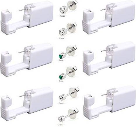 6Pcs Disposable Ear Piercing Gun Kit