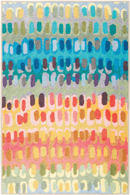 Dash and Albert Rugs Natural Rectangle Area Rug 3' x 5' Multicolor, White 36x60"