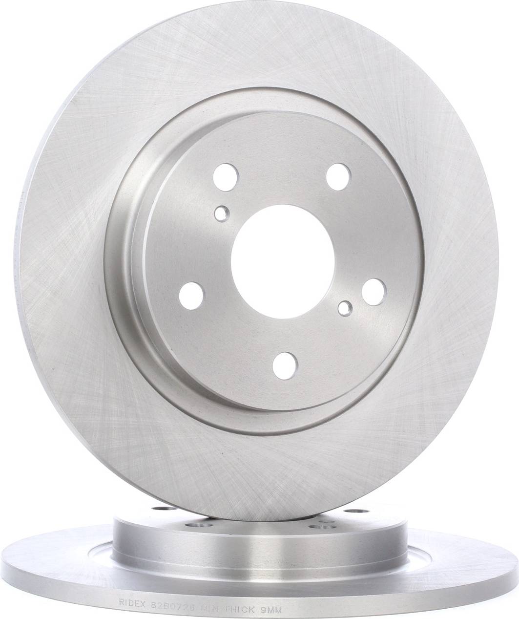Ridex Brake Disc Rear Axle Uncoated Untreated