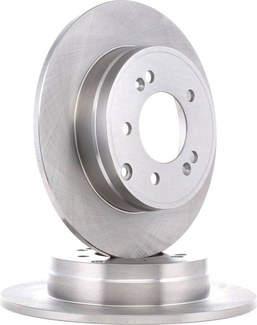 Ridex Brake Disc Rear Axle Uncoated Cast Iron