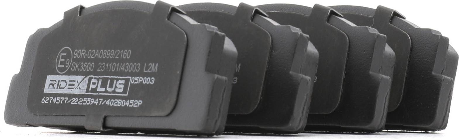 Ridex Plus Brake Pad Set Front Axle