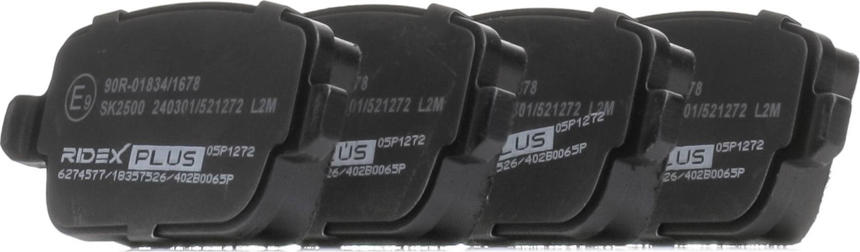 Ridex Brake Pad Set Rear Axle