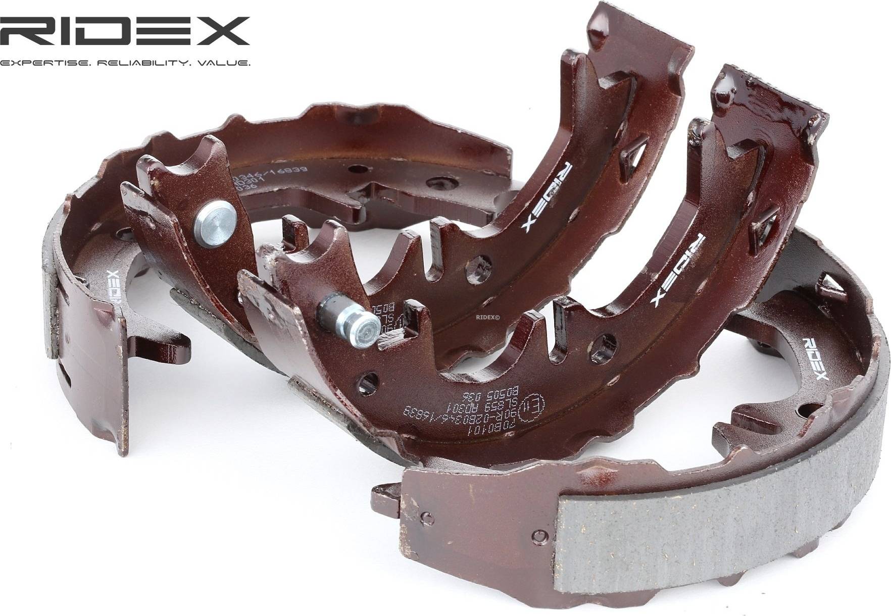Ridex Brake Shoes Rear Axle 170mm Without Lever