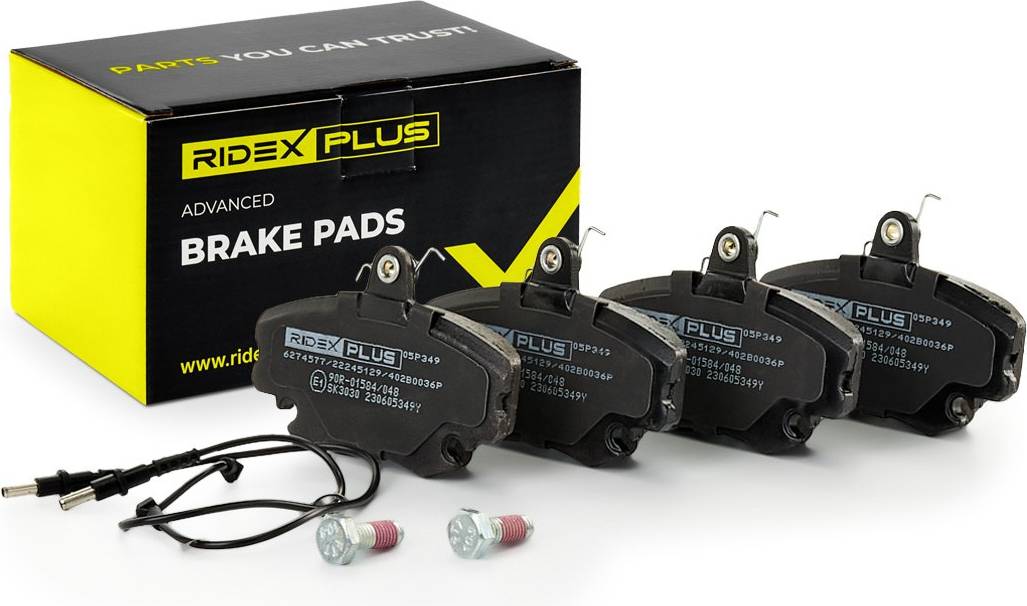 Ridex Brake Pad Set Front Axle