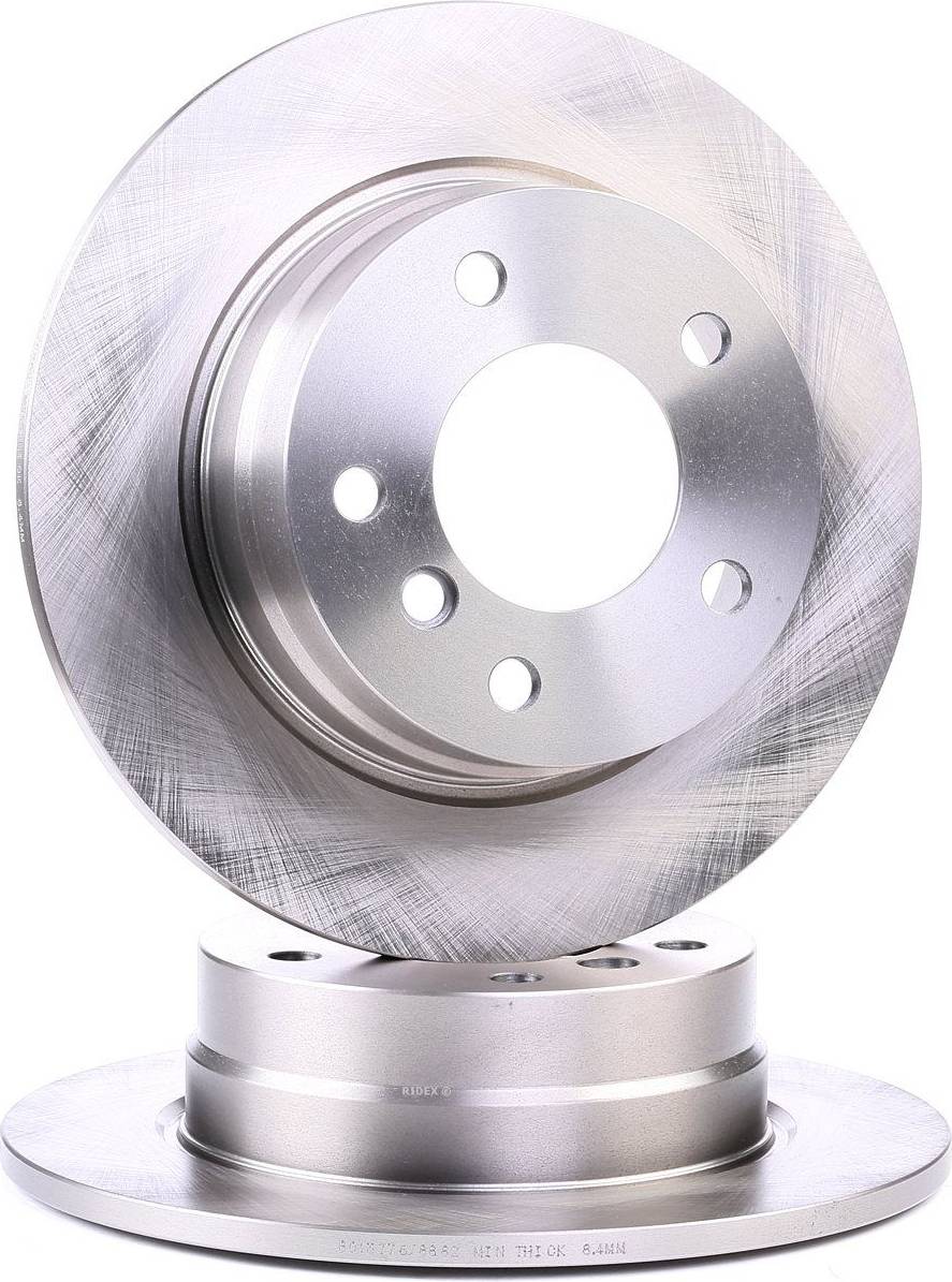 Ridex Brake Disc Rear Axle Uncoated Untreated