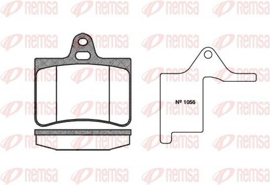 Remsa 0830.00 Brake Pad Set Rear Axle