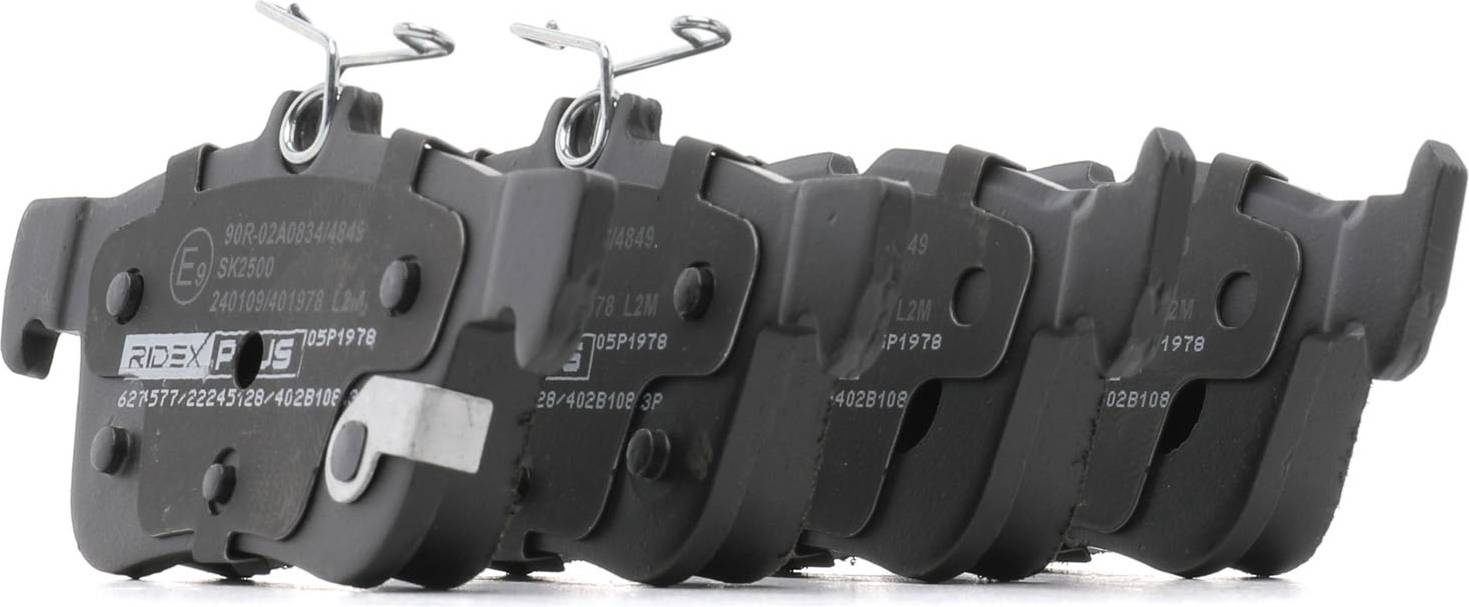 Ridex Plus Brake Pad Set Rear Axle