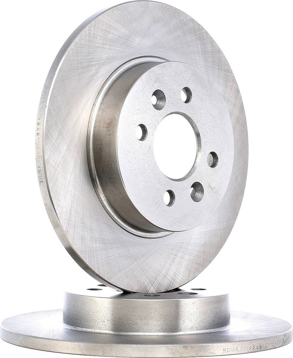 Ridex Brake Disc Rear Axle Uncoated Untreated