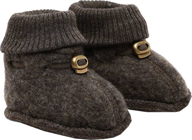 Mikk-Line Wool Footies Merinould Fleecefutter - Brun