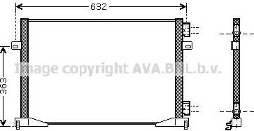 Prasco RTA5400 Condenser Air Conditioning Condenser