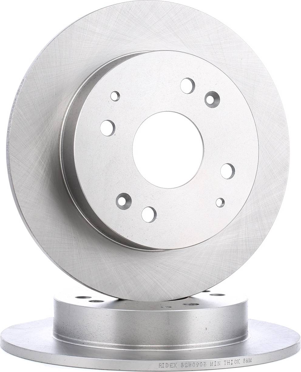 Ridex Brake Disc Rear Axle Uncoated Untreated