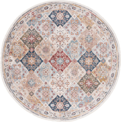 Lauren Ralph Lauren Area Rug 6'7" Round Multicolor 79"