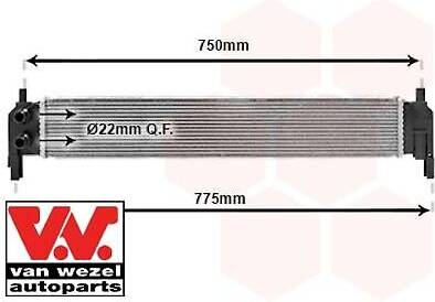 Van Wezel Engine Cooling Radiator 58012703
