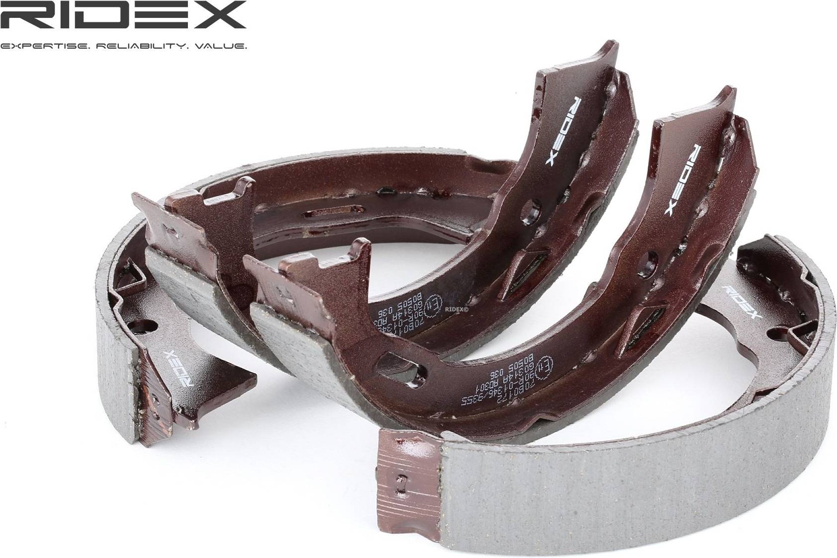 Ridex Brake Shoes Rear Axle 184mm