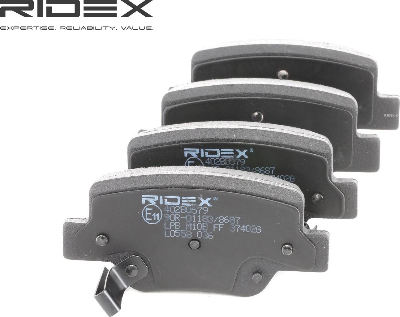 Ridex Brake Pad Set Rear Axle