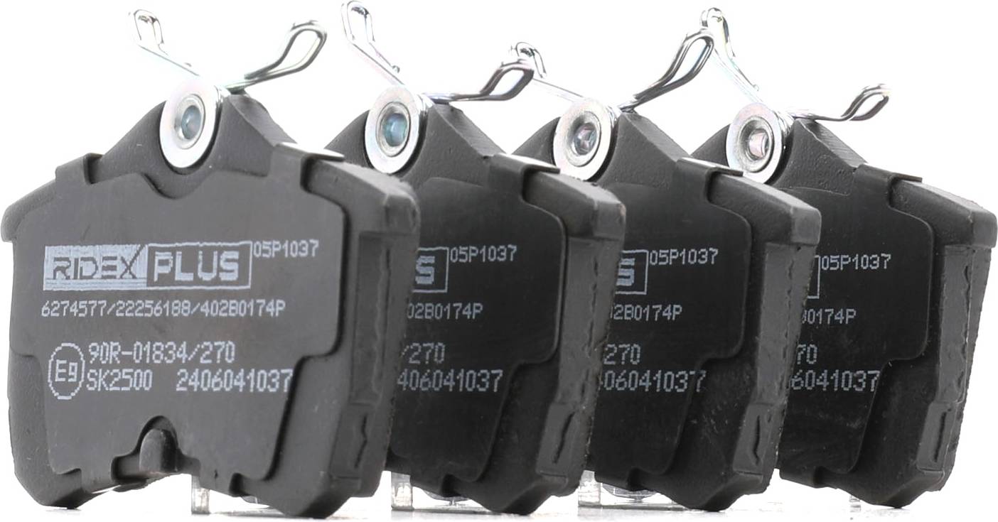 Ridex Plus Brake Pad Set Rear Axle