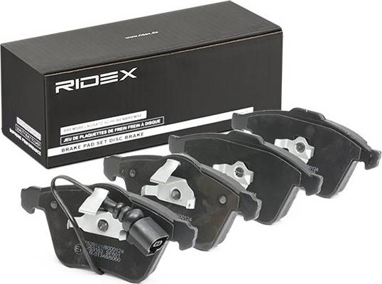 Ridex Brake Pad Set Front Axle With Wear Sensor