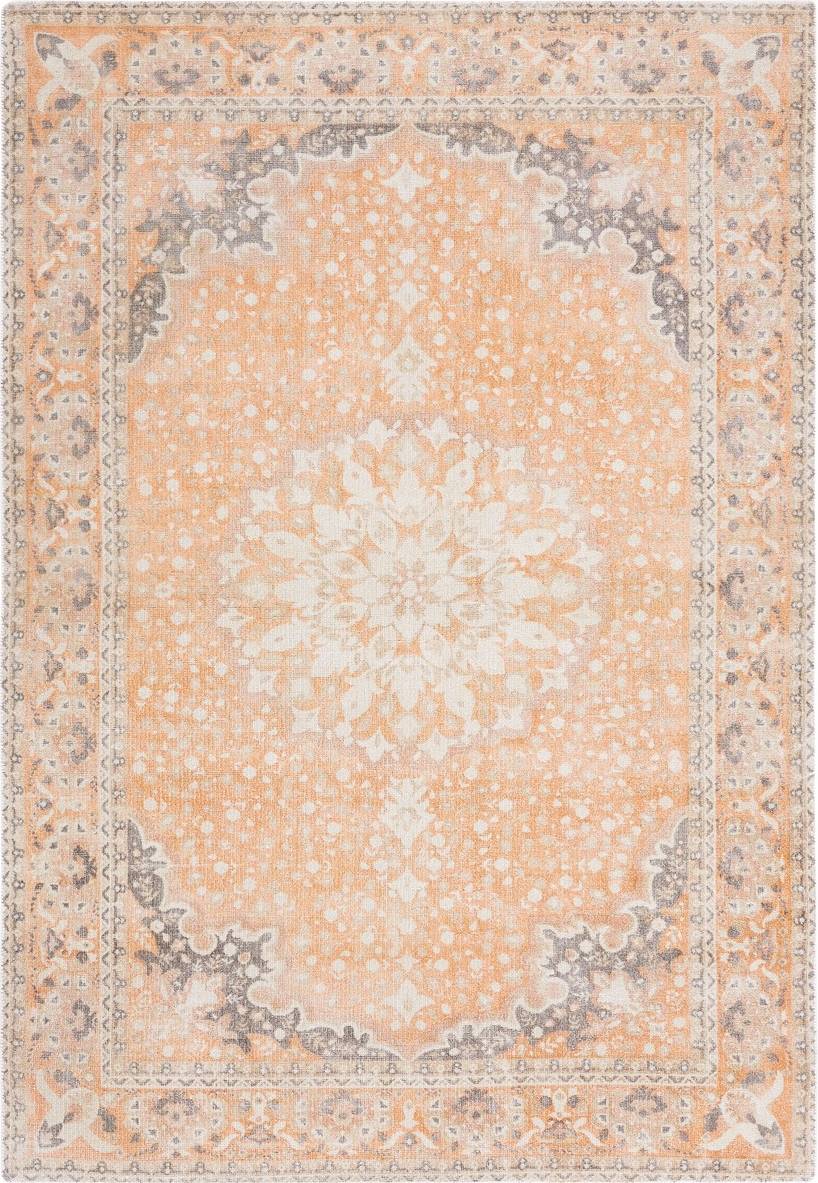 Safavieh RVT710P-5 5' x 8' Rectangle Area Rug - Rust/Orange Multicolor, Orange, Red 60x"