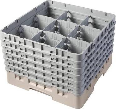 Kitchen storage rack Cambro Camrack 9 Compartment Glass Rack Kitchen Storage