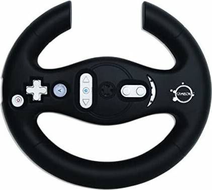 Nintendo Wii MotionPlus Racing Wheel Black