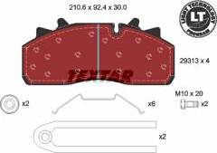 Textar Brake Pad Kit 2931301