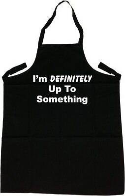TeeTreeDesigns Funny - Definitely Up to Something Apron