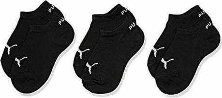Puma Invisible Kids Strømper 3 Pakke - Sort