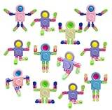12PCS Transformable Chain Robot Fidget Toy