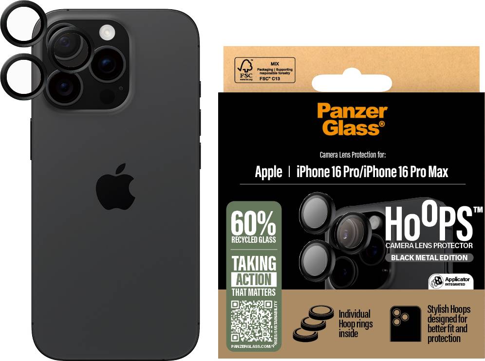 PanzerGlass Hoops Rings iPhone 16 Pro