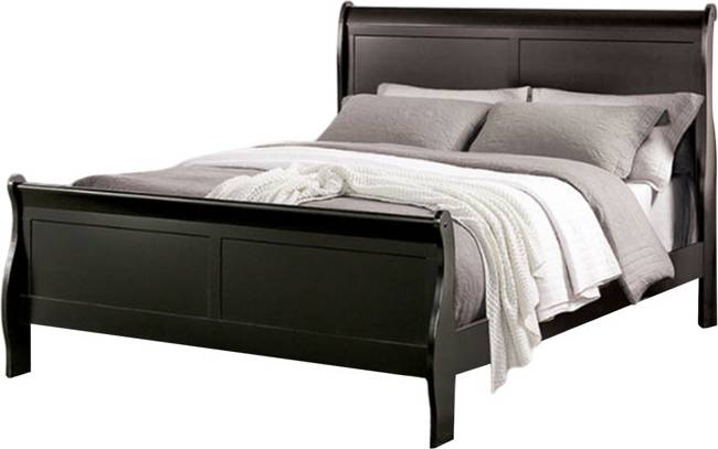 Black queen size bed frames Benjara Ryla