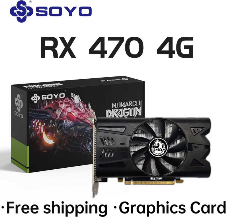 SOYO Radeon RX470 4G Graphics Card
