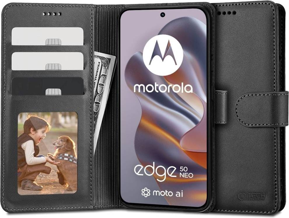 Edge 50 neo Tech-Protect Edge 50 Neo Wallet Fodral