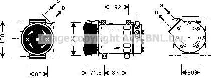 Prasco Compressor Air Conditioning RTAK281