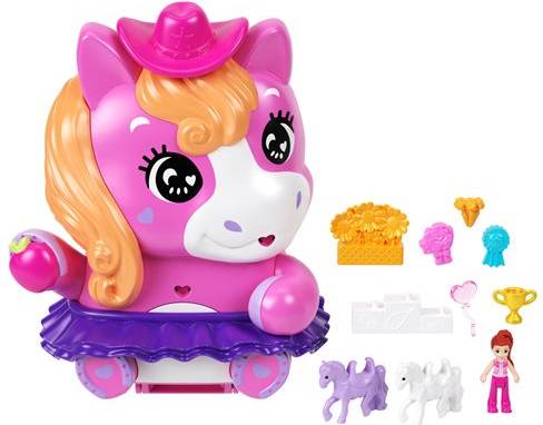 Mattel Polly Pocket Pony Rodeo Compact Set