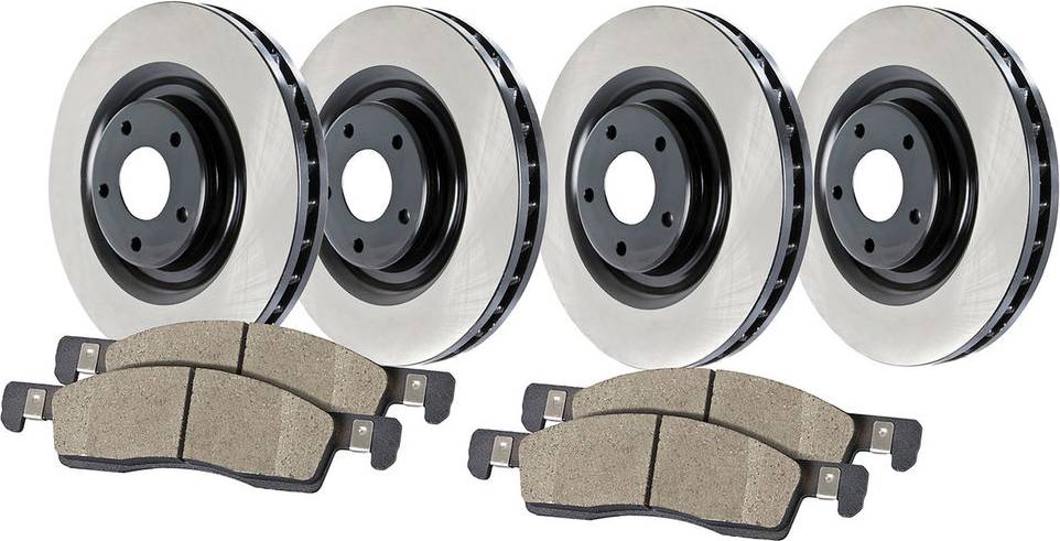 Brake kit StopTech Front and Rear Brake Pad and Rotor Kit 906.42029