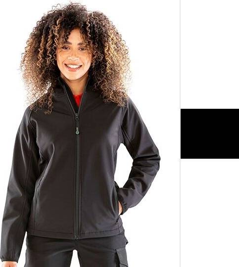 Giacca Impermeabile Riciclata 3 Strati Softshell - Noir