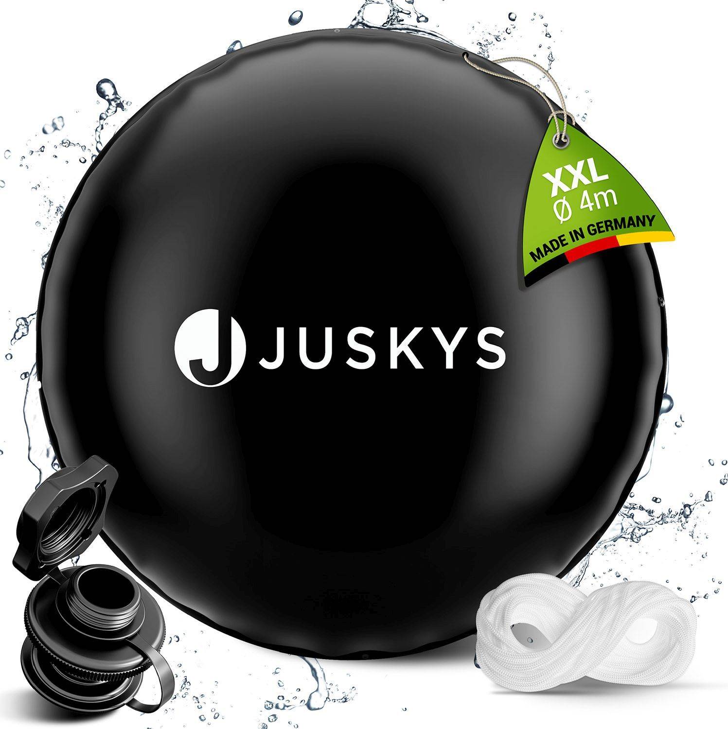 Juskys Poolabdeckung Rund 4 m