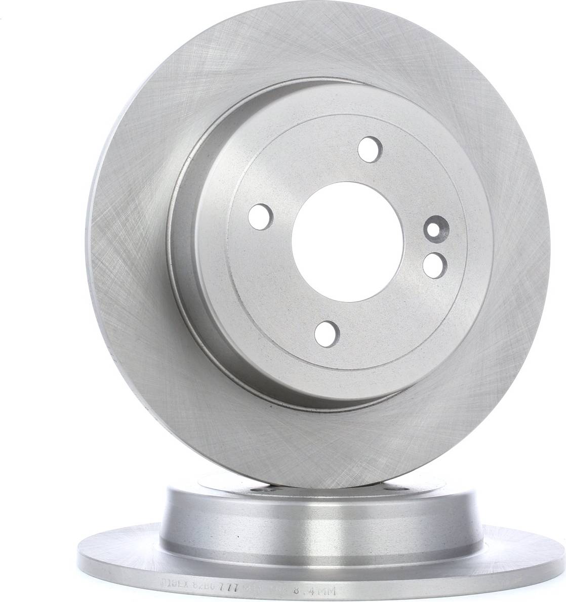Ridex Brake Disc Rear Axle Uncoated Cast Iron