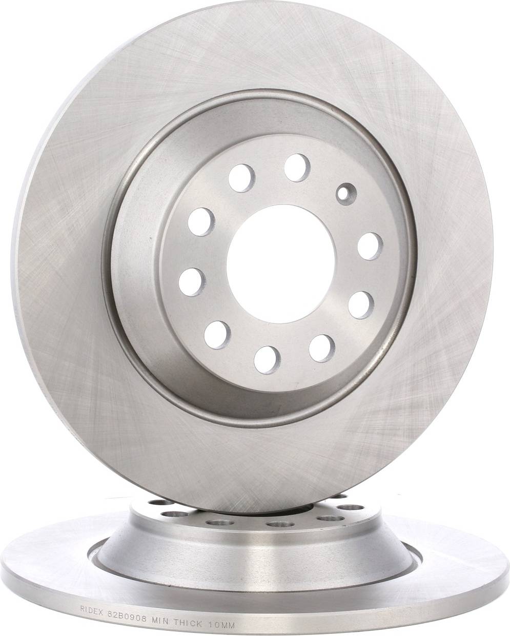 Ridex Brake Disc Rear Axle Uncoated Untreated