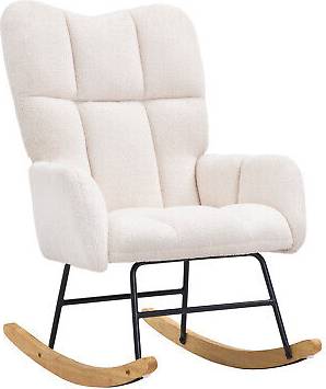 Nursery chair VEVOR Teddy Velvet Accent Rocking Chair