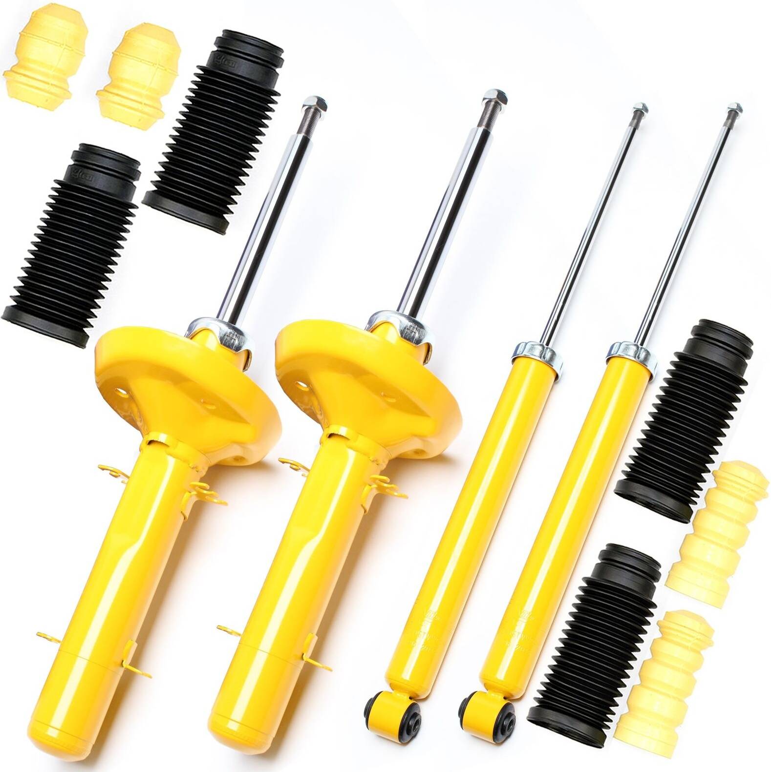 Ta Technix 4x Performance Shock Absorbers Gas Front Rear Dust