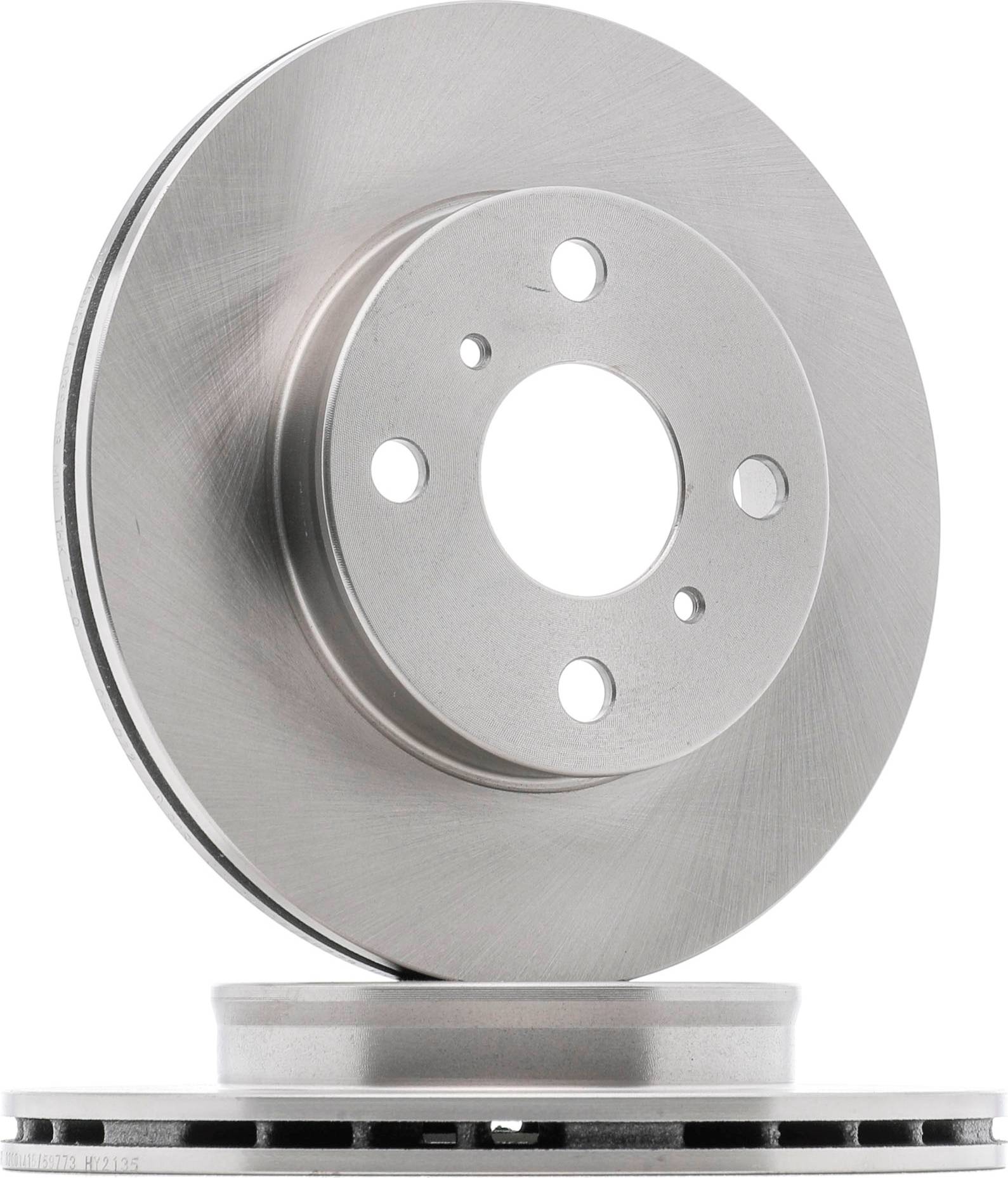 Ridex Brake Disc Front Axle Vented Cast Iron