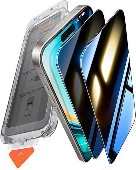 Torras iPhone 16 GlassGo Privacy Tempered Screen Protector