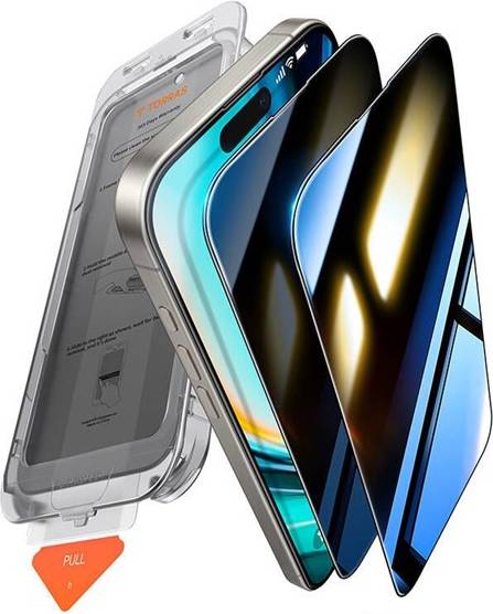 Torras iPhone 16 Pro GlassGo Privacy Tempered Screen Protector